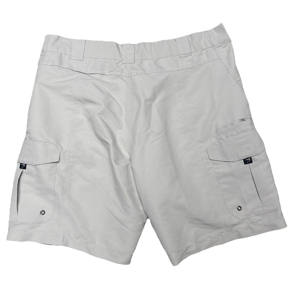 Bimini Bay Outfitters Cargo Shorts Mens 38‎ Tan Lightweight Outdoors Zip Pockets - Picture 2 of 7